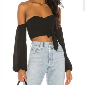 Revolve Off Shoulder Crop Top